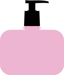 Fototapeta premium Push Pump Bottle Illustration