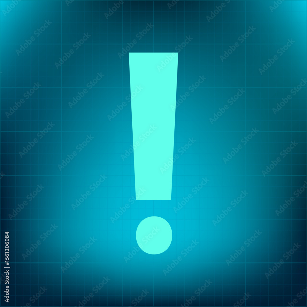 Poster vector icon on a blue background with a gradient