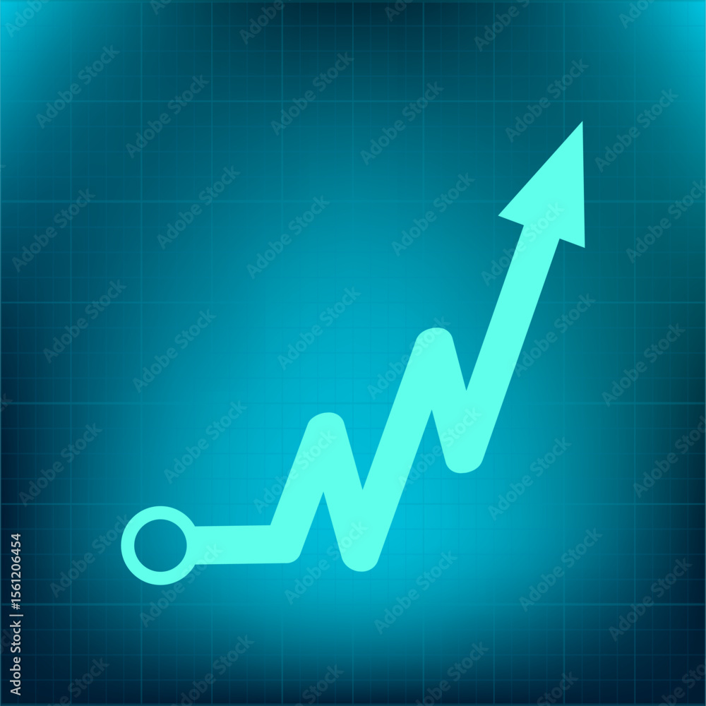 Aufkleber vector icon on a blue background with a gradient