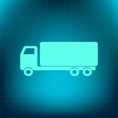 Vector icon on a blue background with a gradient