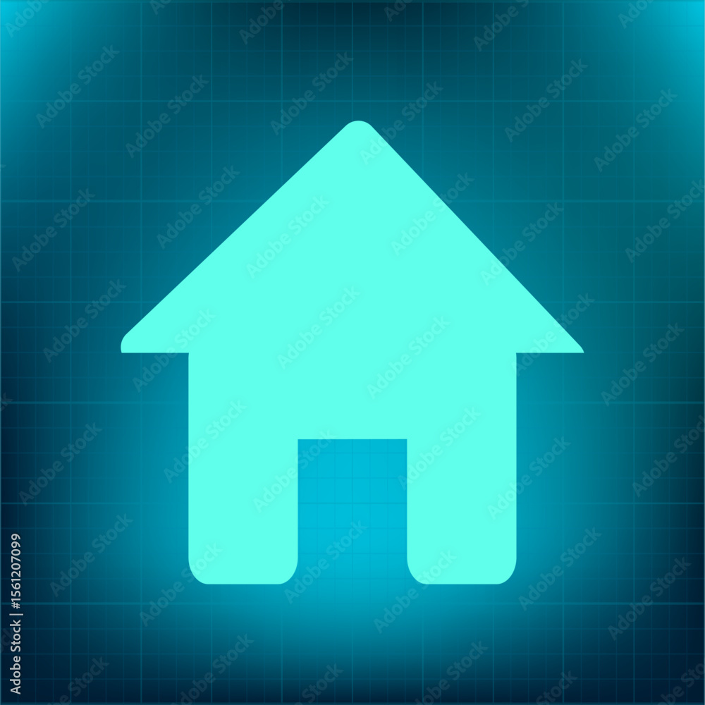 Poster vector icon on a blue background with a gradient