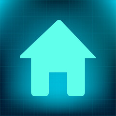 Vector icon on a blue background with a gradient