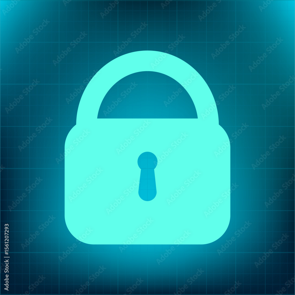 Poster vector icon on a blue background with a gradient