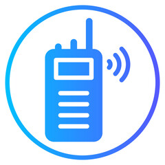 walkie talkie gradient icon