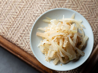 balloon flower root salad, Korean food