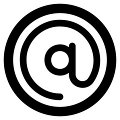 arroba glyph icon