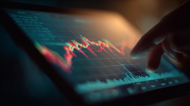 Analyzing Stock Market Trends on a Tablet