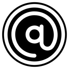 arroba glyph icon