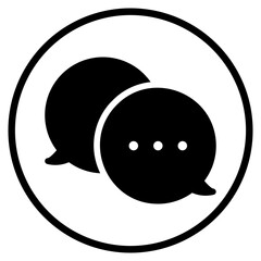 dialog glyph icon