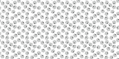 Seamless Dog Footprint Vector Pattern – Repeating Paw Print Design Illustration