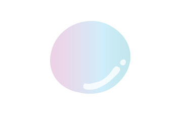 夏らしい透過グラデーションのきれいなシャボン玉素材