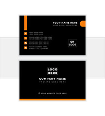 Modern Business Card - Creative and Clean Business Card Template. Abstract Business Card. vertical & horizental Layout. Luxury business card design template. Vector illustration print template.
      