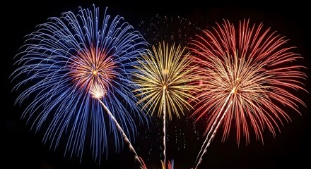 Obraz premium fireworks in the night sky