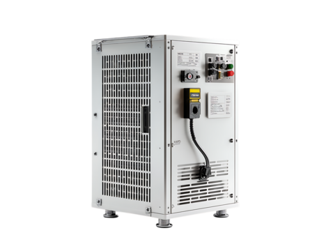 Black Power Supply Unit Captured in Studio View