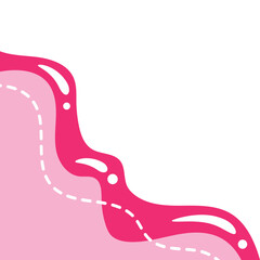 Fluid Blob Corner Illustration