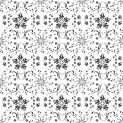 Seamless Floral Vector Illustration – Elegant Repeating Flower Pattern Design