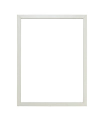 white aesthetic frame mockup isolated