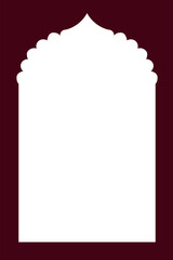 Border frame design concept of beautiful structure isolated on Dark brown background - vector illustration