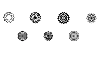 Gordijnen Mandala Ornamental floral patterns mandala decorative  © Rafiqul