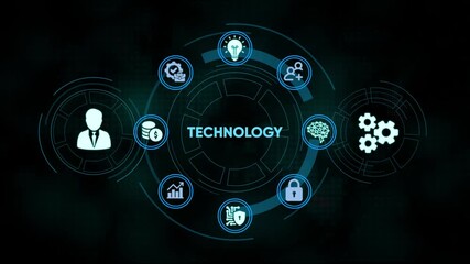 Animated business process flow showing teamwork and efficiency in digital environments - Powered by Adobe