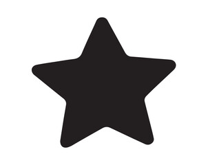 Fototapeta premium Single star icon.Single star icon on white background.A star vetor.