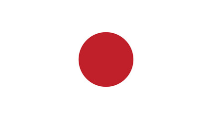 Japan flag with brush paint texture isolated on png or transparent background. Japan flag with transparent background.