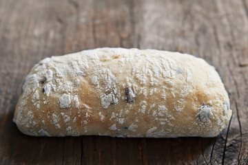 A loaf of bread on a vintage background
