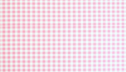 Naklejka premium Delicate pink and white gingham, seamless repeat , fabric, wallpaper