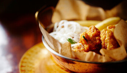 chicken with green onion
