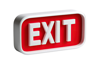 Emergency Exit Sign: A vibrant emergency exit sign, displaying a clear message of direction and safety. This image embodies the significance of preparedness and escape.
