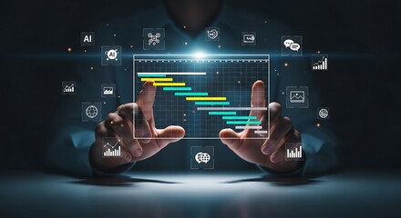 Holographic Gantt Chart Interaction