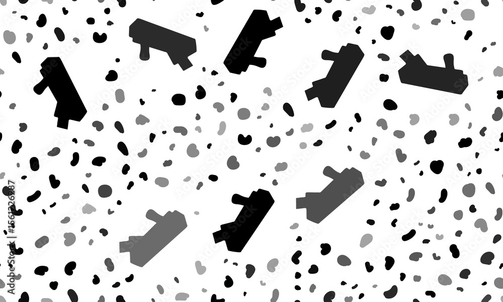 Poster abstract seamless pattern with carpentry planer symbols. creative leopard backdrop. illustration on 