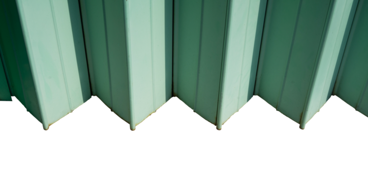 folding door gate on white