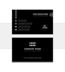 Classic Business Card Layout - Creative and Clean Business Card Template. Abstract Business Card. vertical & horizental Layout. Luxury business card design template. Vector illustration print template