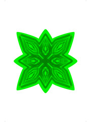 Obraz premium abstract green star