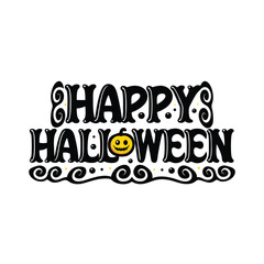 Obraz premium Happy Halloween Background Concept Vector Art & Graphics