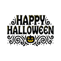 Fototapeta premium Happy Halloween Background Concept Vector Art & Graphics