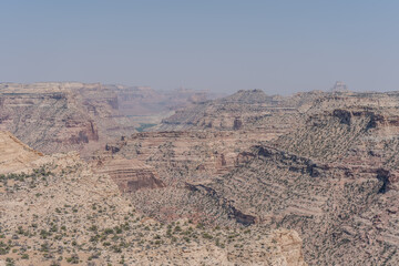 San Rafael Swell Desert Canyon Landscape from Wedge Overlook in Utah