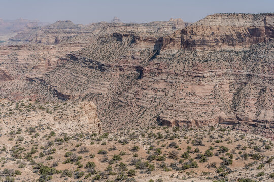 San Rafael Swell Desert Canyon Landscape from Wedge Overlook in Utah