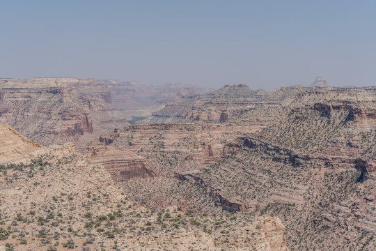 San Rafael Swell Desert Canyon Landscape from Wedge Overlook in Utah