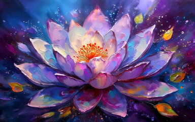 lotus flower in the pond