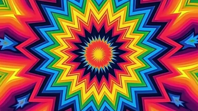 Ultra high resolution rainbow vector loop with trippy visual motion

