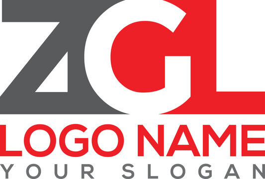 Creative Letter ZGL or ZG Logo Design, Minimalist zgl Letter Company Logo Icon