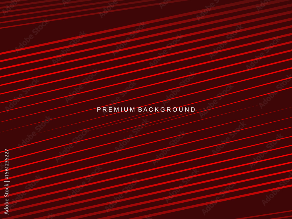 Poster luxurious abstract vector with crimson and fiery red geometric stripes creates a dynamic visual effe