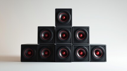 Pyramid speakers modern design
