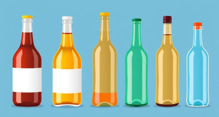 Bottles, Bottle icon, Glass bottle, Plastic bottle, Water bottle, Beverage bottle, Drink bottle, Empty bottle, Juice bottle, Milk bottle, Wine bottle, Oil bottle, Soda bottle, Transparent bottle, Colo
