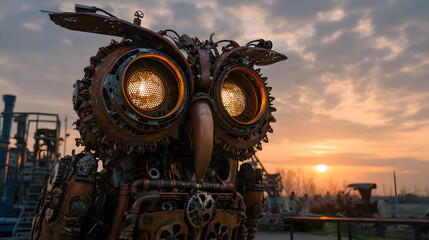 old rusty industrial machine