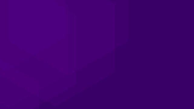 Abstract corporate dark purple abstract background with translucent hexagons 4k motion seamless looping