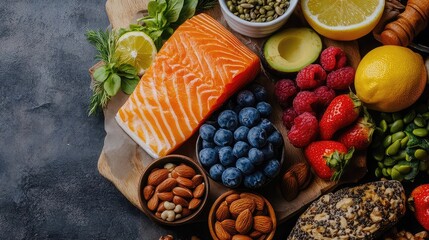 Brain food guide cognitive nutrition brain-enhancing diet omega-3 choline antioxidant-rich eating biohacking strategy mental focus support personal wellness fuel habit visual