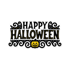 Fototapeta premium Happy Halloween Background Concept Vector Art & Graphics